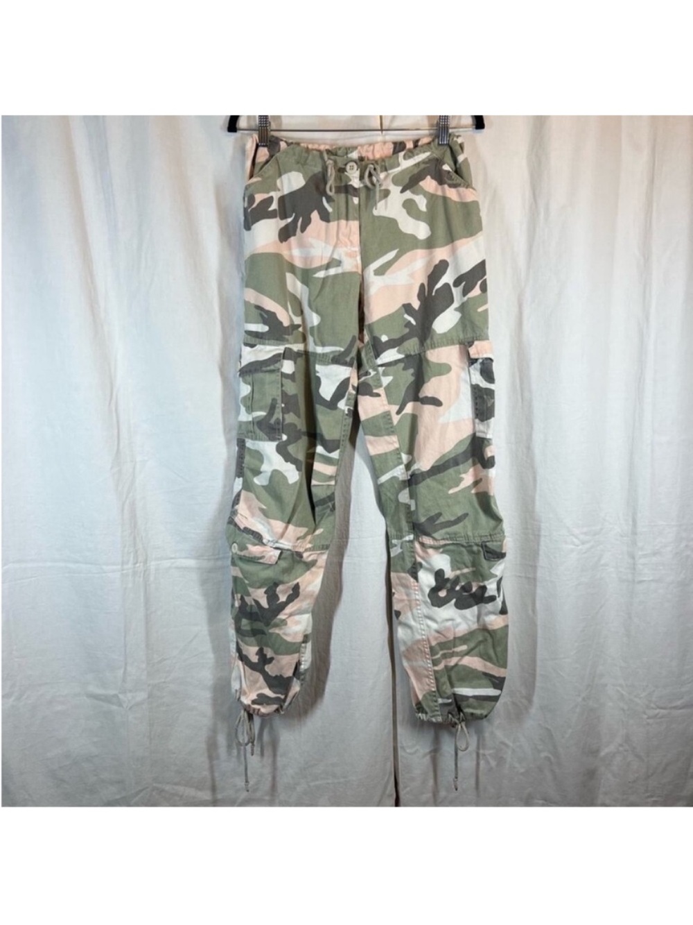 Rothco Cargo Paratrooper Camo pants pink green